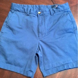 Vineyard Vines by Shep & Ian Shorts Size 33 Blue Cotton Flat Front Casual Shorts